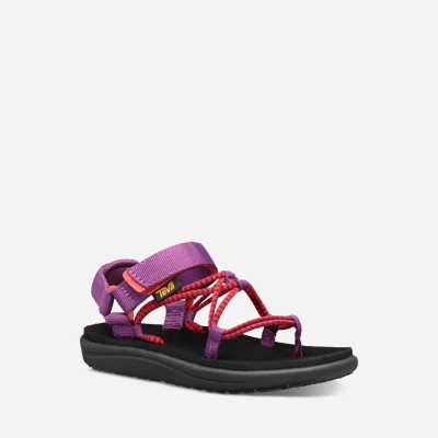 Teva Voya Infinity Kids' Purple / Red Hiking Sandals CA03281 Canada Sale